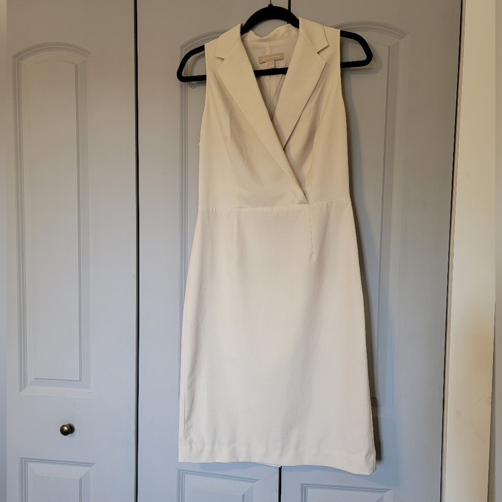 Banana Republic Ivory Tuxedo Dress